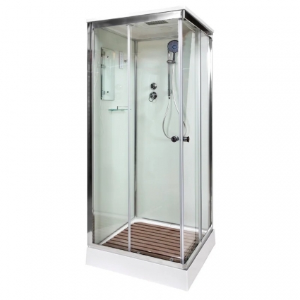 Душевая кабина DTO K 401SEL, с подсветкой, квадратная, c крышей
