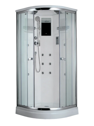 Душевая кабина Timo Lux T-7709New, 90х90 см, четверть круга, с гидромассажем