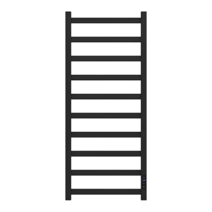 Полотенцесушитель электрический Point Атлант П10 PN18840B, 40x100 черный, лесенка