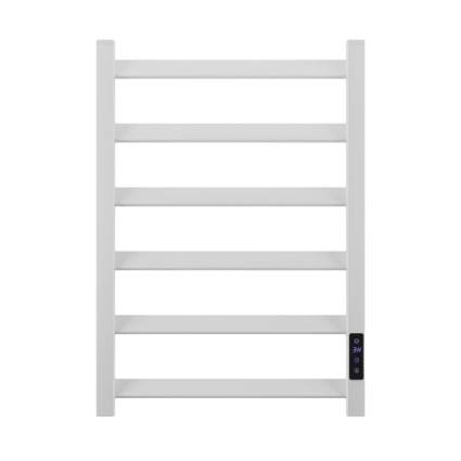 Полотенцесушитель электрический Point Атлант П6 PN18846W, 40x60 белый, лесенка