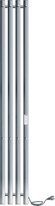 Полотенцесушитель электрический Indigo Style 4 PRO LSPRE120-18Rt, полированный хром, I-образный