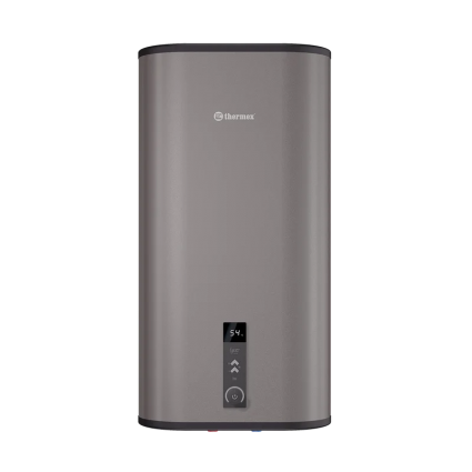 Накопительный водонагреватель Thermex Liga 151259 80 v pro сухой ТЭН, серый, с индикатором нагрева, с дисплеем