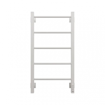 Полотенцесушитель электрический Grota Simple K RAL9016 EL, 43х80, матовый белый, лесенка