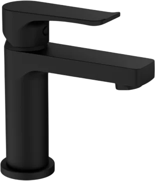 Смеситель для раковины Wonzon & Woghand WW-A40222-MB черный матовый однорычажный, длина излива 10.87 см