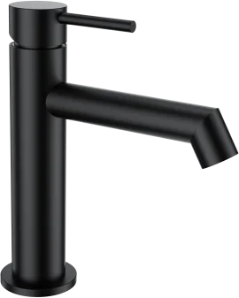 Смеситель для раковины Wonzon & Woghand WW-H1063-MB черный матовый однорычажный, длина излива 12.47 см
