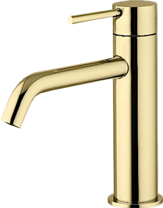 Смеситель для раковины Plumberia Selection Ixo XO0053OR золото 24 карат однорычажный, длина излива 14 см