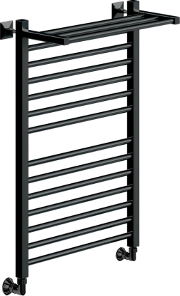 Полотенцесушитель водяной Ника Modern, ЛМ 3 80/50, черный матовый, лесенка