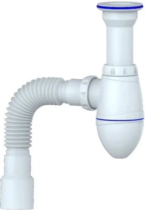 Сифон для раковины Unicorn А120Р белый