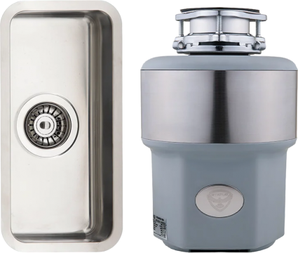 Комплект Мойка Reginox Ohio Small LUX OKG (c/box) L 18x40 + Измельчитель Status Premium 300 матовая, прямоугольная