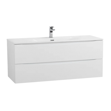 Тумба под раковину BelBagno Marino-cer-n 120 подвесная, bianco opaco, матовая, с ящиками