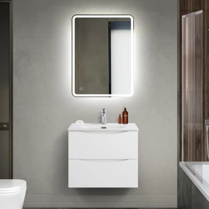 Мебель для ванной комнаты BelBagno Marino-cer-mini 60, подвесная, bianco opaco, матовая, с ящиками