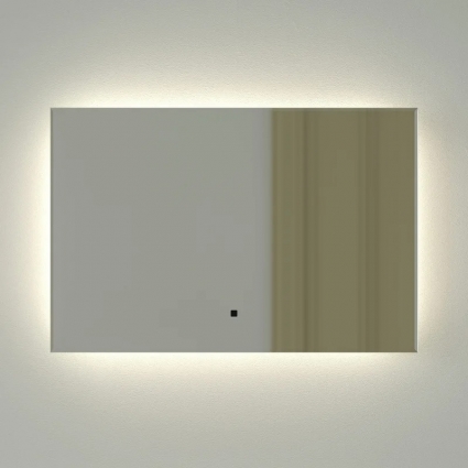 Зеркало Defesto Glow DF 2502RH 60х40 с LED-подсветкой, 4 500 K, инфракрасный выключатель