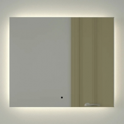 Зеркало Defesto Glow DF 2506RH 70х60 с LED-подсветкой, 4 500 K, инфракрасный выключатель