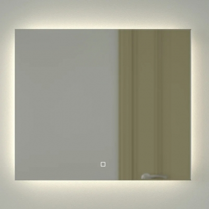Зеркало Defesto Glow DF 2506SH 70х60 с LED-подсветкой, 4 500 K, сенсорный выключатель