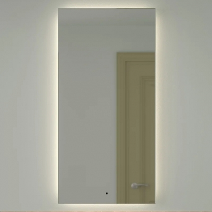 Зеркало Defesto Glow DF 2508R 60х120 с LED-подсветкой, 4 500 K, инфракрасный выключатель