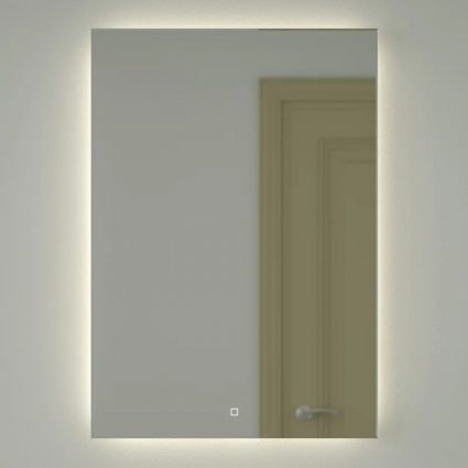 Зеркало Defesto Glow DF 2509S 70х100 с LED-подсветкой, 4 500 K, сенсорный выключатель