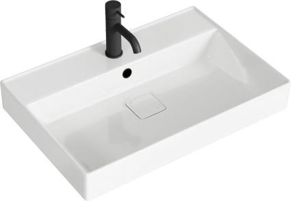 Мебельная раковина Valleri Вилис 65, глянцевая белая, цвет белый