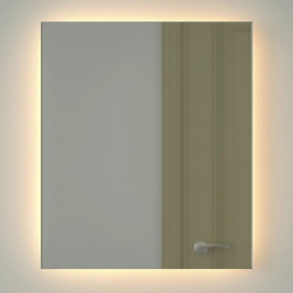 Зеркало Defesto Glow DF 2516 60х70 с LED-подсветкой, 3000 K, без выключателя