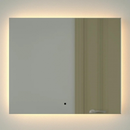Зеркало Defesto Glow DF 2516RH 70х60 с LED-подсветкой, 3000 K, инфракрасный выключатель