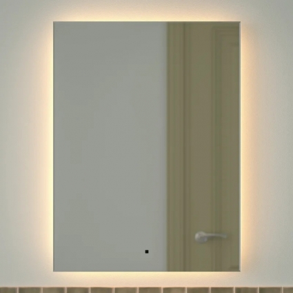 Зеркало Defesto Glow DF 2517R 60х80 с LED-подсветкой, 3000 K, инфракрасный выключатель