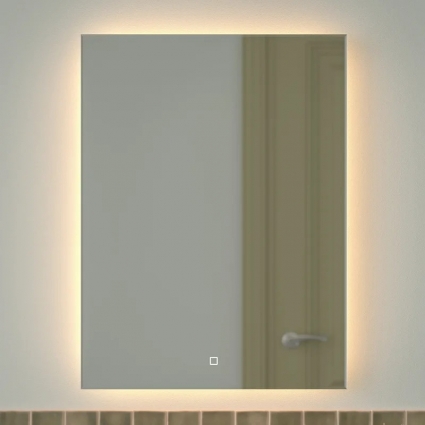 Зеркало Defesto Glow DF 2517S 60х80 с LED-подсветкой, 3000 K, сенсорный выключатель