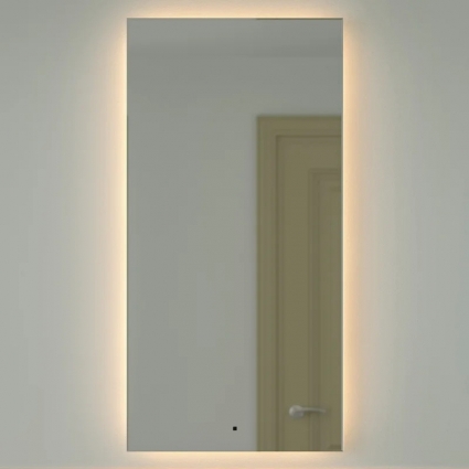 Зеркало Defesto Glow DF 2518R 60х120 с LED-подсветкой, 3000 K, инфракрасный выключатель