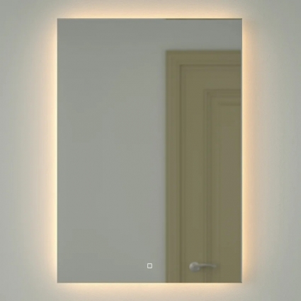 Зеркало Defesto Glow DF 2519S 70х100 с LED-подсветкой, 3000 K, сенсорный выключатель
