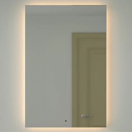 Зеркало Defesto Glow DF 2520R 80х120 с LED-подсветкой, 3000 K, инфракрасный выключатель