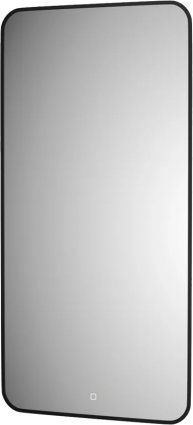 Зеркало Defesto Aura DF 2970S 80x120, с нейтральной подсветкой, сенсорный выключатель, черное