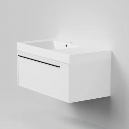 Тумба с раковиной La Fenice Elba 90, подвесная, bianca, раковина Cubo 90 L, матовая, с ящиками