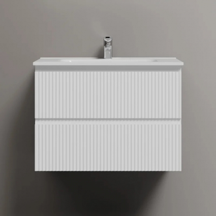 Тумба под раковину Sancos подвесная Snob R 70 Bianco SNR70W с ящиками, с доводчиками