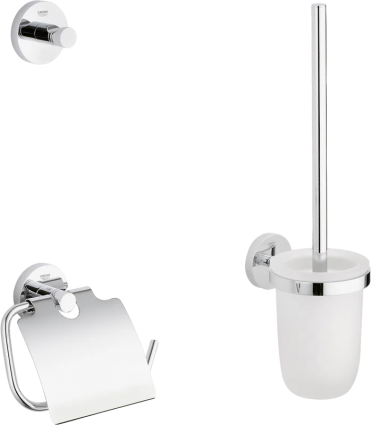 Набор Grohe Essentials 40407001, 3 предмета, хром, подвесная