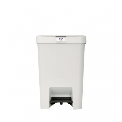 Мусорное ведро Brabantia StepUp 800207, 25 л, светло-серое, напольное