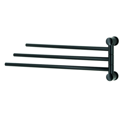 Полотенцедержатель Wasserkraft Tauber 1033B, black, подвесной, поворотный