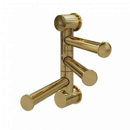 Полотенцедержатель Wasserkraft Sauer 1053PG, polished gold, подвесной, поворотный