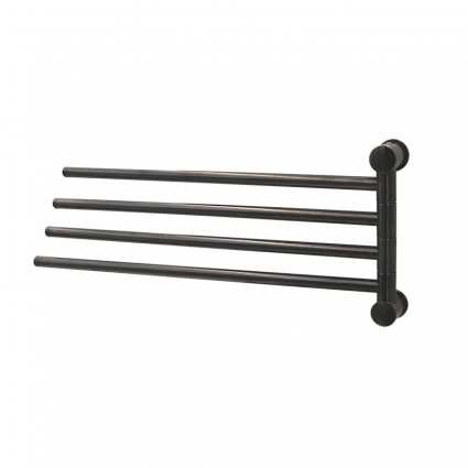 Полотенцедержатель Wasserkraft Wiese 1034GM, gun metal, подвесной, поворотный