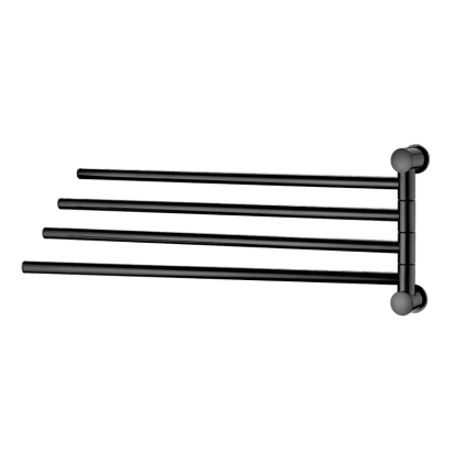 Полотенцедержатель Wasserkraft Glan 1034PB, polished black, подвесной, поворотный