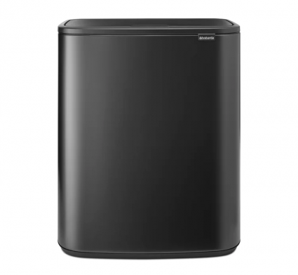 Мусорное ведро Brabantia Bo TOUCH BIN, 30 + 30 л, темно-серое, напольное