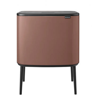 Мусорное ведро Brabantia Bo TOUCH BIN, 23 + 11 л, светло-коричневое, напольное