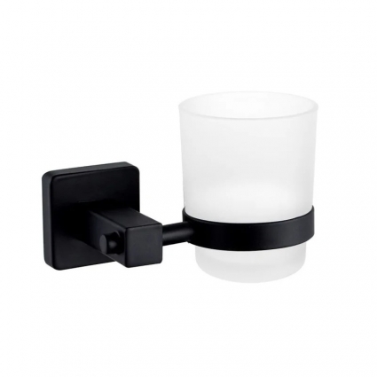 Стакан для ванной комнаты / держатель зубных щеток и пасты Maretti Umbria Black UMB541P45 белый