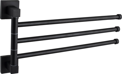 Полотенцедержатель D-lin 222 D254222 40 см, черный, подвесной, поворотный