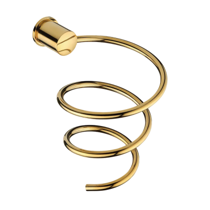 Держатель для фена Wasserkraft Sauer 1080PG, polished gold в современном стиле