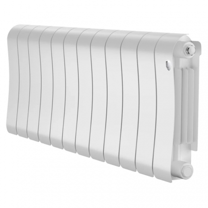 Радиатор биметаллический Royal Thermo Infinity 300, 12 секций, Bianco Traffico, на площадь 16 кв.м., белый