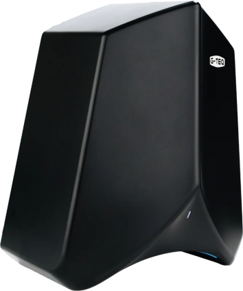 Сушилка для рук G-Teq 8883 PB, черная, мощность 1100 Вт, сенсорная, прямоугольная