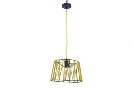 Светильник подвесной Alfa Light F3524-37 Yellow E27*1 в стиле модерн, мощность 40 Вт