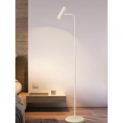 Торшер TopDecor Fred F1 10 в современном стиле, цвет белый, мощность 7 Вт