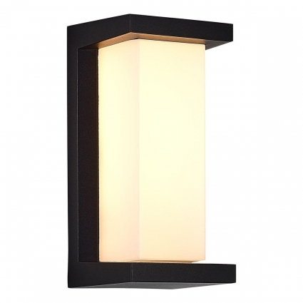 Уличный настенный светодиодный светильник ST Luce Combo SL9532.411.01 в современном стиле, цвет черный