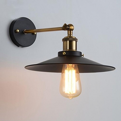 Бра TopDecor Arni A1 12 в стиле кантри, цвет черный, мощность 60 Вт