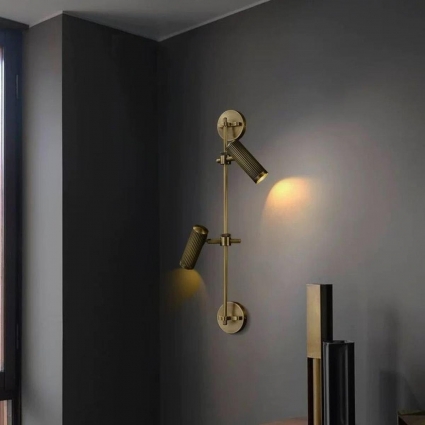 Бра Alfa Light F3224-124 W220*H685 GU5.3*2 в стиле модерн, цвет медь