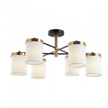 Потолочная люстра Arte Lamp Modello A4099PL-6BK в стиле модерн, цвет белый